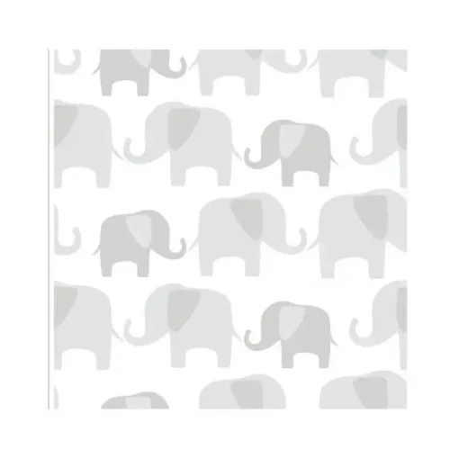 Papel de parede Nuwallpaper Peel and Stick, Grey Elephant Parade