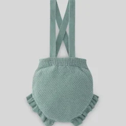 Paz Rodriguez - Baby Boy Knit Bloomers Merlo, Sage Green