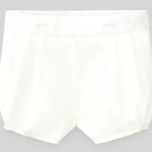 Paz Rodriguez - Baby Boy Woven Newborn Short Dulzura, Creme