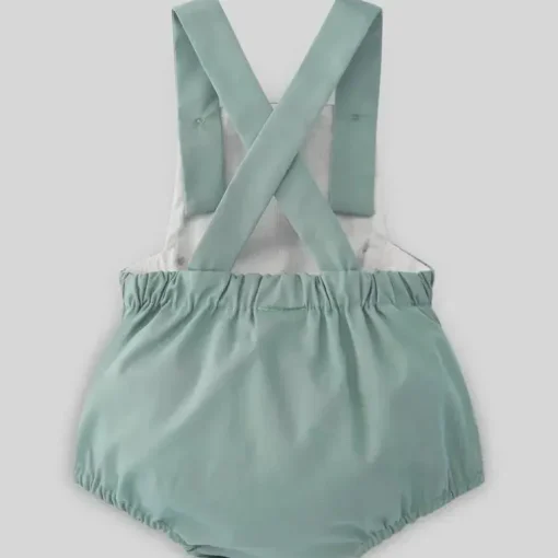 Paz Rodriguez - Baby Boy Woven Romper Prado, Lago Verde