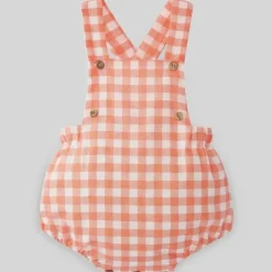 Paz Rodriguez - Baby Girl Woven Macacão Milu, Tangerina