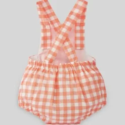 Paz Rodriguez - Baby Girl Woven Macacão Milu, Tangerina