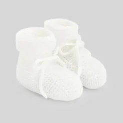 Paz Rodriguez - Baby Knit Newborn Booties Esencial, Deep Blue