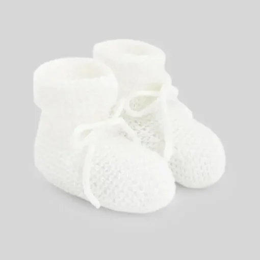 Paz Rodriguez - Baby Knit Newborn Booties Esencial, Deep Blue