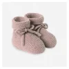 Paz Rodriguez - Baby Knit Newborn Booties Esencial, Rosa Giz