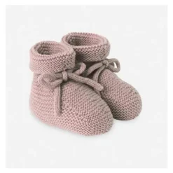 Paz Rodriguez - Baby Knit Newborn Booties Esencial, Rosa Giz