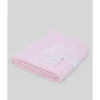 Paz Rodriguez - Baby Knit Newborn Shawl Linda, Chalk Pink/White