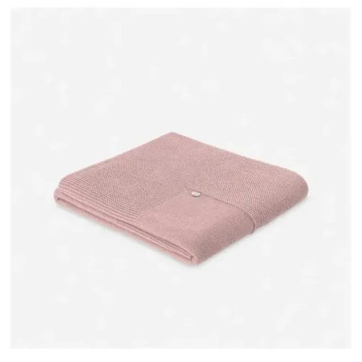 Paz Rodriguez - Baby Knit Newborn Blanket Esencial, Rosa Giz
