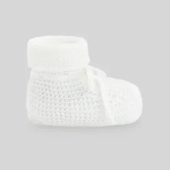 Paz Rodriguez - Baby Knit Newborn Booties Esencial, Deep Blue