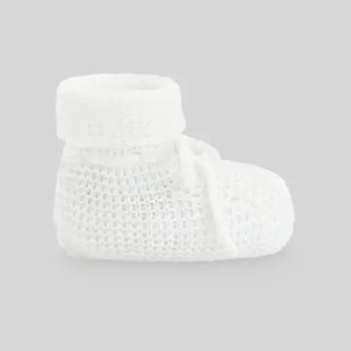Paz Rodriguez - Baby Knit Newborn Booties Esencial, Deep Blue
