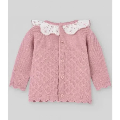 Paz Rodriguez - Baby Knit Newborn Sweater Dama, Maquiagem Rosa