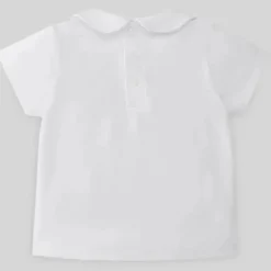Paz Rodriguez - Camiseta de malha para bebê menino Confort V22, Branca