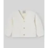 Paz Rodriguez - Cardigan de malha para recém-nascido, creme