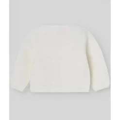 Paz Rodriguez - Cardigan de malha para recém-nascido, creme