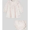 Paz Rodriguez - Conjunto de vestido e bloomer para bebê, rosa pó