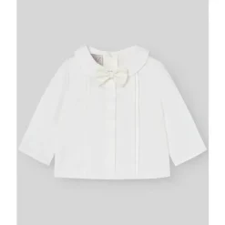 Paz Rodriguez - Conjunto de calça e blusa para bebê menino, creme/bege