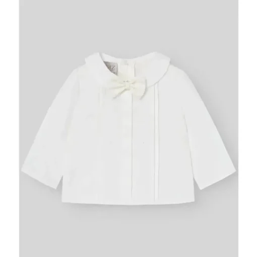 Paz Rodriguez - Conjunto de calça e blusa para bebê menino, creme/bege