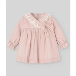 Paz Rodriguez - Conjunto de vestido e bloomer para bebê menina, rosa pó