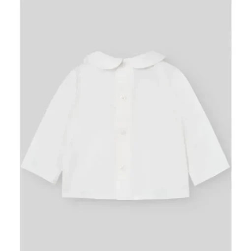 Paz Rodriguez - Conjunto de calça e blusa para bebê menino, creme/bege