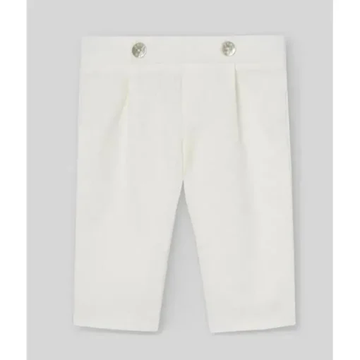 Paz Rodriguez - Conjunto de calça e blusa para bebê menino, creme/bege
