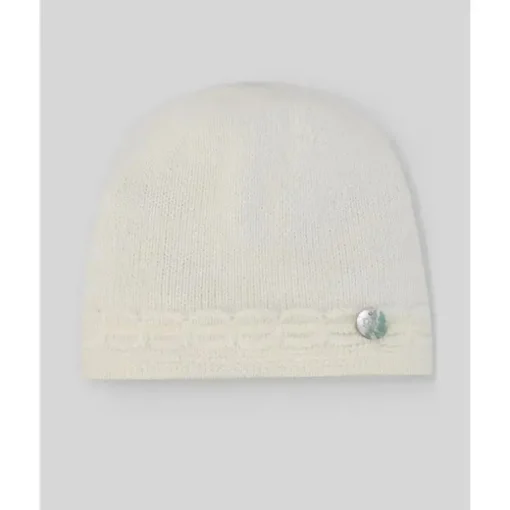 Paz Rodriguez - Gorro de malha para recém-nascido, creme/bege