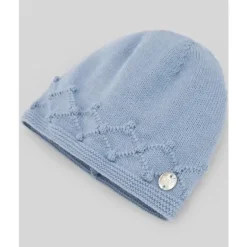 Paz Rodriguez - Gorro de malha para recém-nascido, azul giz