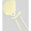 Paz Rodriguez - Gorro para recém-nascido em malha para bebê, Magnólia/Branco
