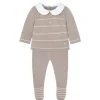 Paz Rodriguez - Take Me Home Conjunto de suéter e legging Merlin, Blue Cloud/Light Brown