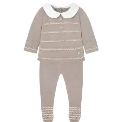 Paz Rodriguez - Take Me Home Conjunto de suéter e legging Merlin, Blue Cloud/Light Brown