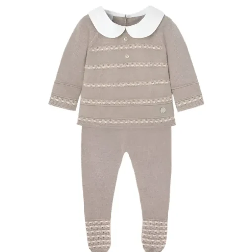 Paz Rodriguez - Take Me Home Conjunto de suéter e legging Merlin, Blue Cloud/Light Brown