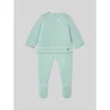 Paz Rodriguez - Take Me Home Set Knit Newborn Sweater + Leggings Eido, Sky Blue/White