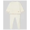 Paz Rodriguez - Take Me Home Set Knit Newborn Sweater + Leggings Paz, Cream/Beige