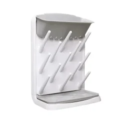 Pearhead - Rack de secagem vertical para mamadeiras Ubbi, cinza