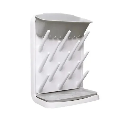 Pearhead - Rack de secagem vertical para mamadeiras Ubbi, cinza