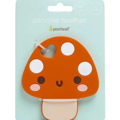 Pearhead - Silicone Teether Bpa Free, Mushroom