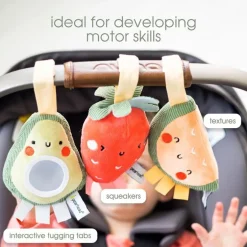 Pearhead - Stroller Toy Set Of 3, Fruit