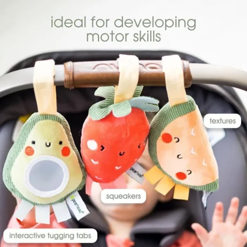 Pearhead - Stroller Toy Set Of 3, Fruit