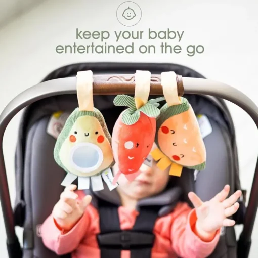 Pearhead - Stroller Toy Set Of 3, Fruit