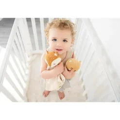 Pearhead Baby - Cobertor de segurança, Brinquedo aconchegante, Bicho de pelúcia, Musselina de algodão Fox Lovey