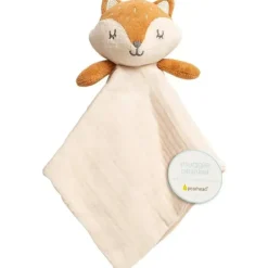 Pearhead Baby - Cobertor de segurança, Brinquedo aconchegante, Bicho de pelúcia, Musselina de algodão Fox Lovey
