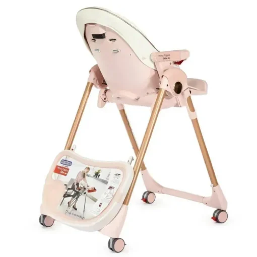 Peg-Perego - Cadeira alta Prima Pappa Zero 3, Mon Amour (Rose Gold)