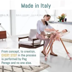 Peg-Perego - Prima Pappa Zero 3 High Chair, Linear Grey