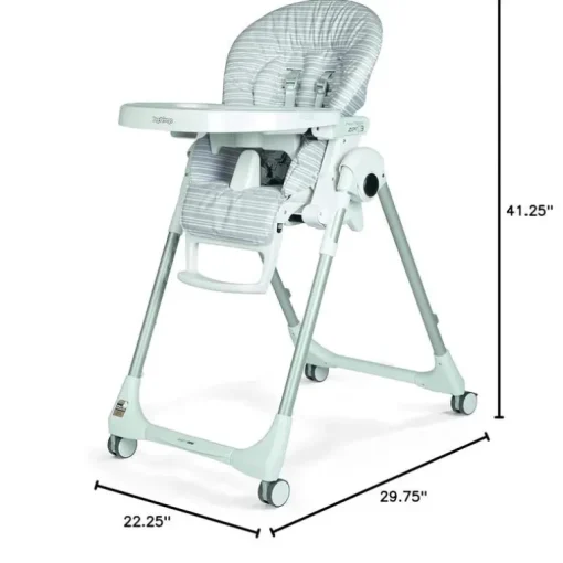 Peg-Perego - Prima Pappa Zero 3 High Chair, Linear Grey