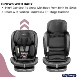 Peg-Perego - Primo Viaggio All In One Convertible Car Seat, Mercury