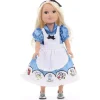 Pequenas Aventuras - Vestido de Boneca Alice com Laço de Cabelo