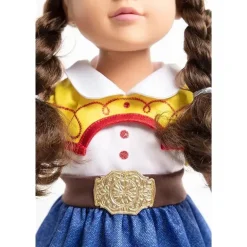 Pequenas aventuras - vestido de boneca vaqueira com chapéu