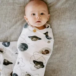 Pequeno unicórnio - 3 pçs de musselina de algodão, planetário 2