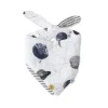 Pequeno unicórnio - babador bandana reversível de musselina de algodão, planetário