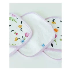 Pequeno unicórnio - pacote de 3 panos de algodão, bagas e flores