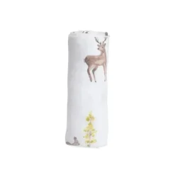Pequeno unicórnio - Swaddle de musselina de algodão simples, Oh Deer